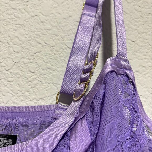 Torrid Curve Bralette Bra 1 Bougainvillea Straps And Lace Underwired Adjustable - Picture 5 of 11